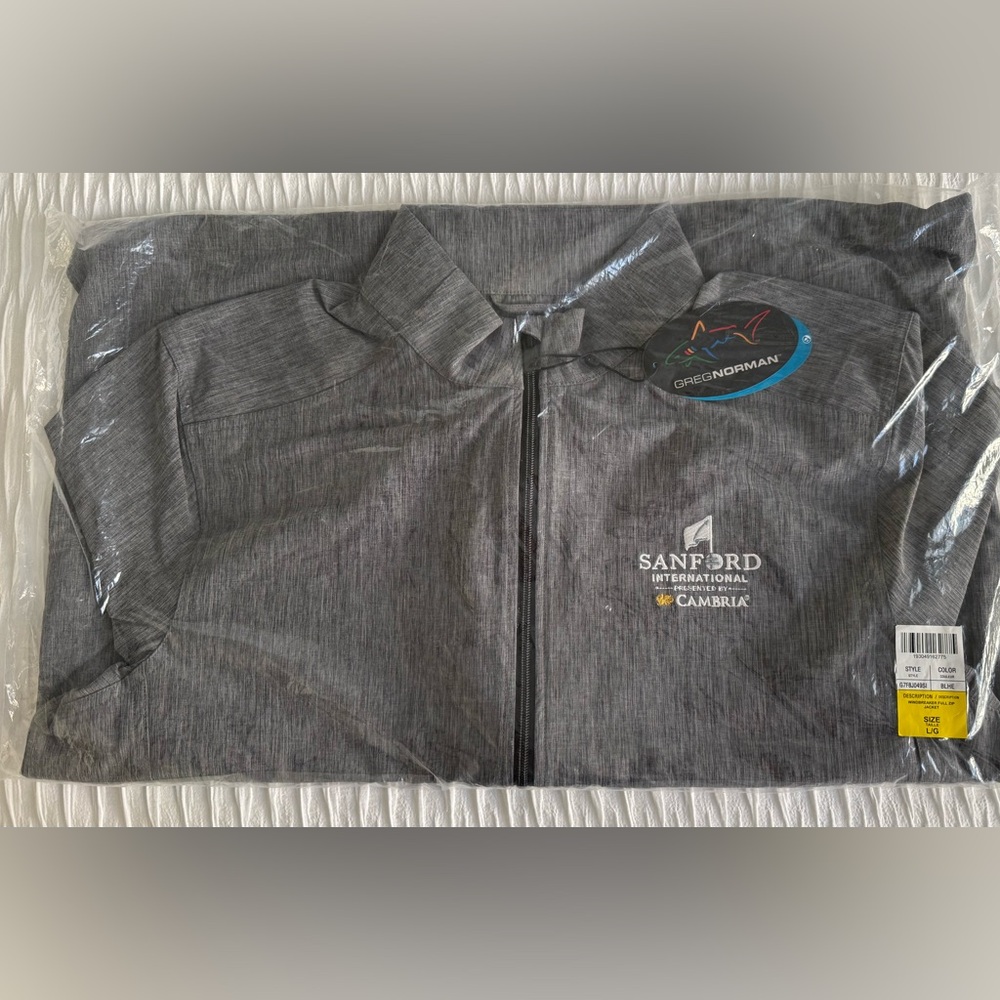 Greg Norman golf windbreaker full zip brand new